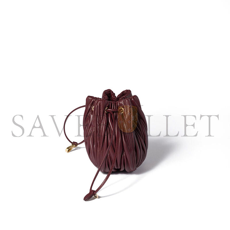 M1v M1v matelassÉ nappa leather cosmetics bag 5nd022 (16*14*7.5cm)